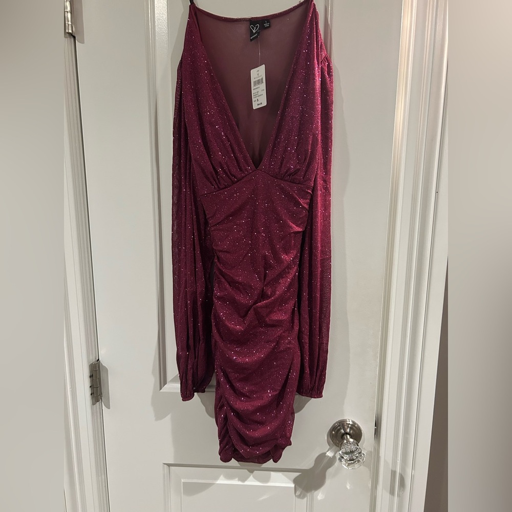 Never worn with tags! Windsor Glitter Mini Dress